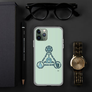 Aqua Trinity iPhone Cases