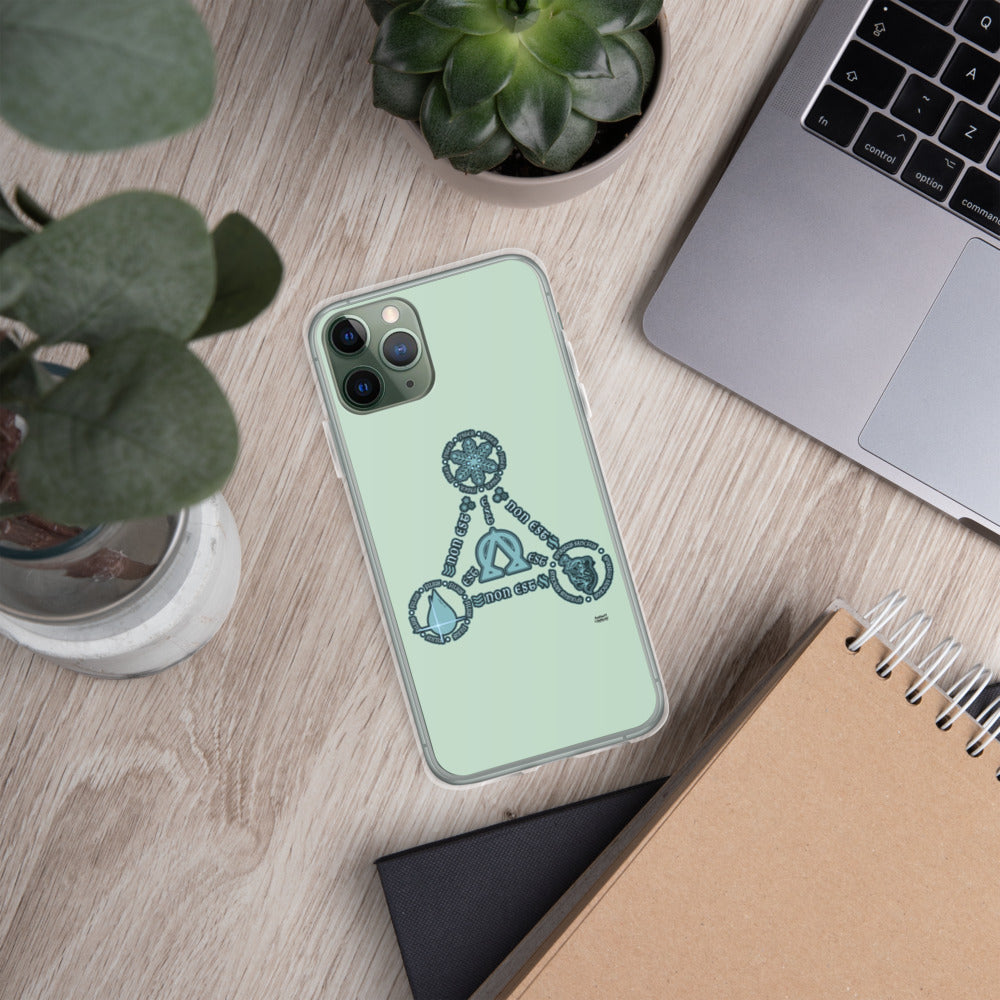 Aqua Trinity iPhone Cases