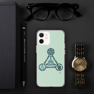 Aqua Trinity iPhone Cases