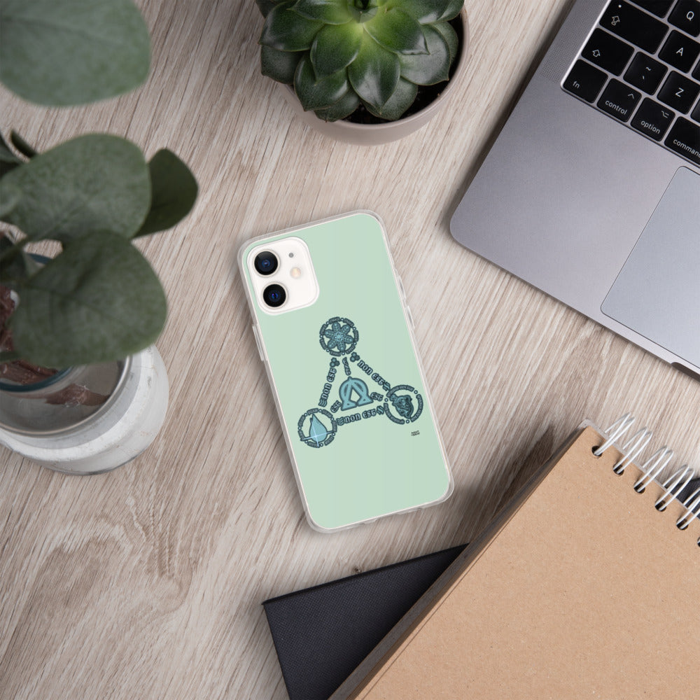 Aqua Trinity iPhone Cases