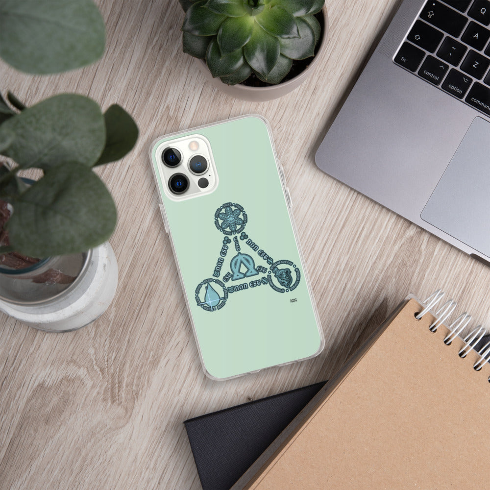 Aqua Trinity iPhone Cases