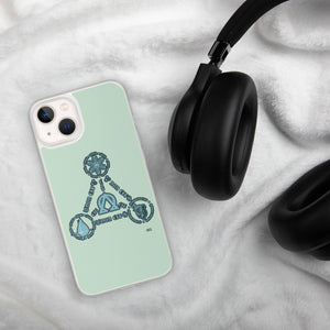 Aqua Trinity iPhone Cases