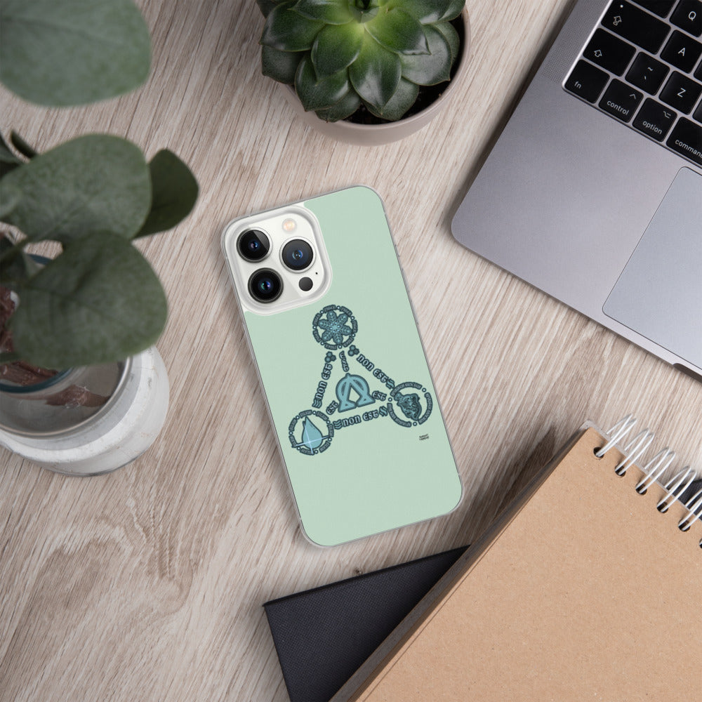 Aqua Trinity iPhone Cases