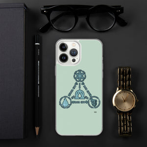 Aqua Trinity iPhone Cases