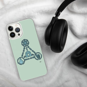 Aqua Trinity iPhone Cases