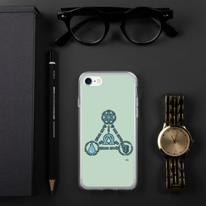 Aqua Trinity iPhone Cases