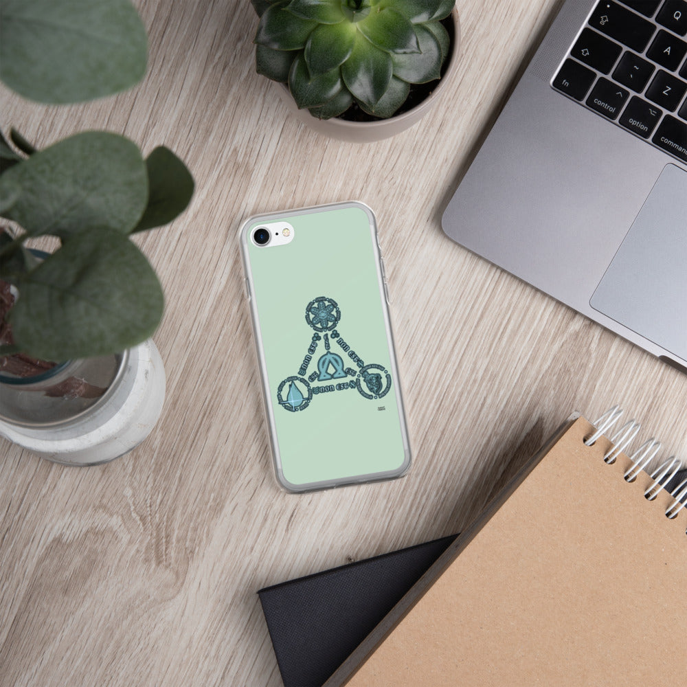 Aqua Trinity iPhone Cases