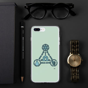 Aqua Trinity iPhone Cases