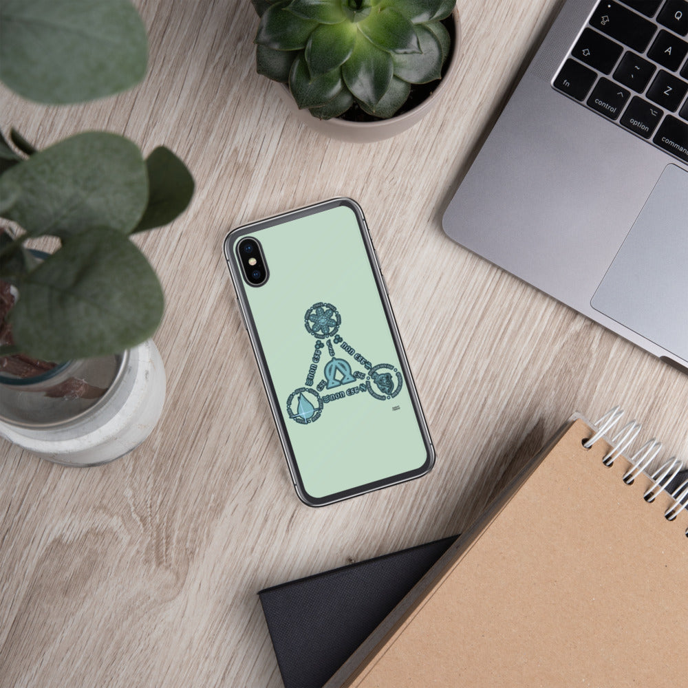 Aqua Trinity iPhone Cases