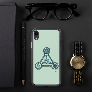 Aqua Trinity iPhone Cases