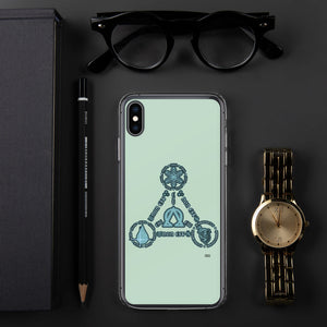 Aqua Trinity iPhone Cases