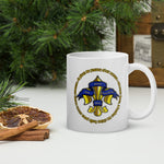 Load image into Gallery viewer, Fleur de lis Trinity mugs
