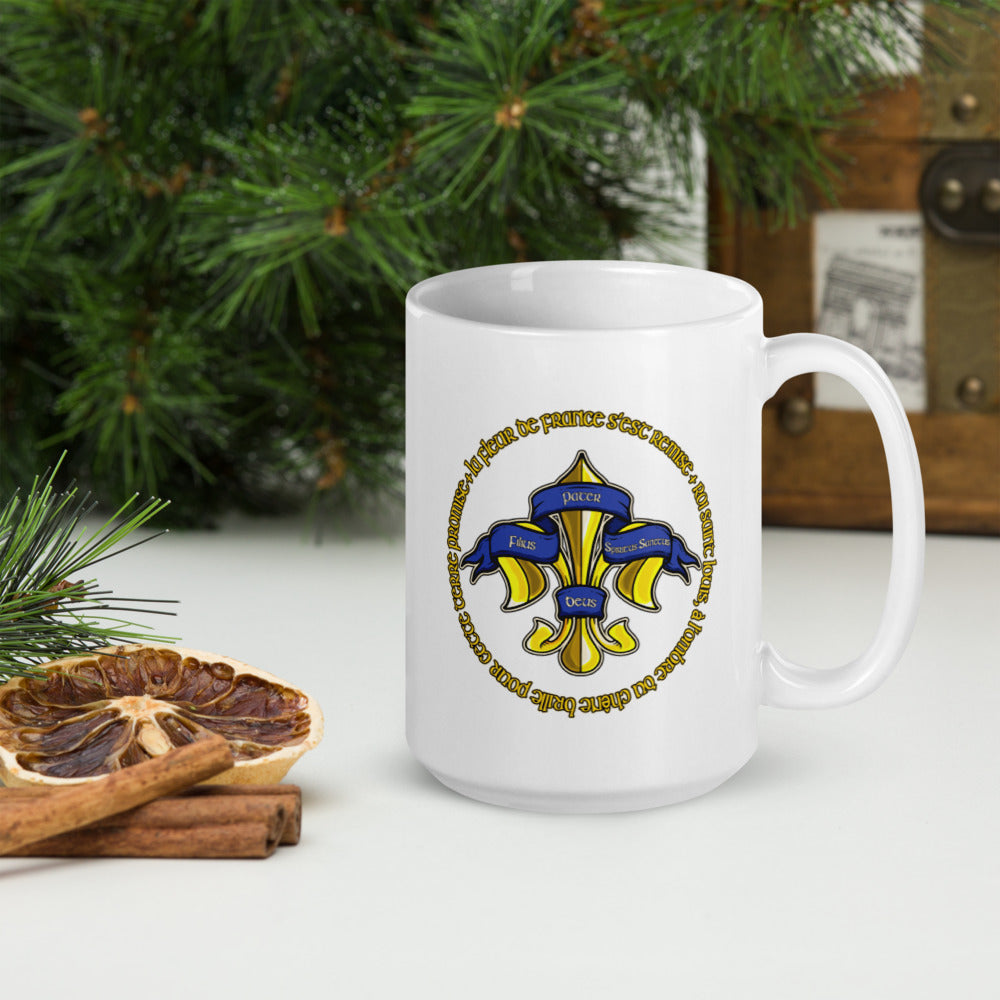 Fleur de lis Trinity mugs